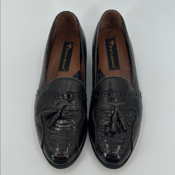 Stacy Adams Brown Leather Loafers Slip-Ons‎ - Picture 2 of 16